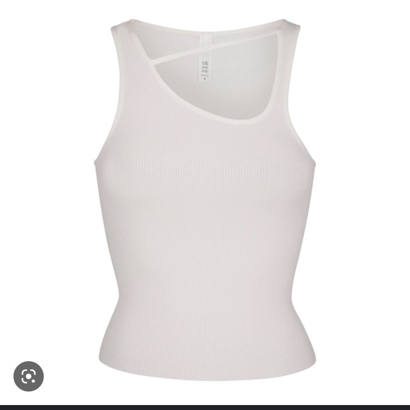 BRANDY NEW SKIMS soft lounge cut out tank asymmetrical - Picture 1 of 3